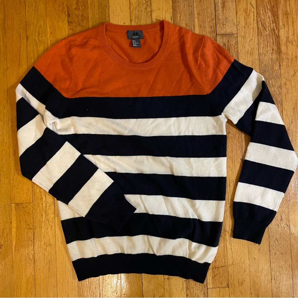 Cashmere striped sweater - incredibly soft